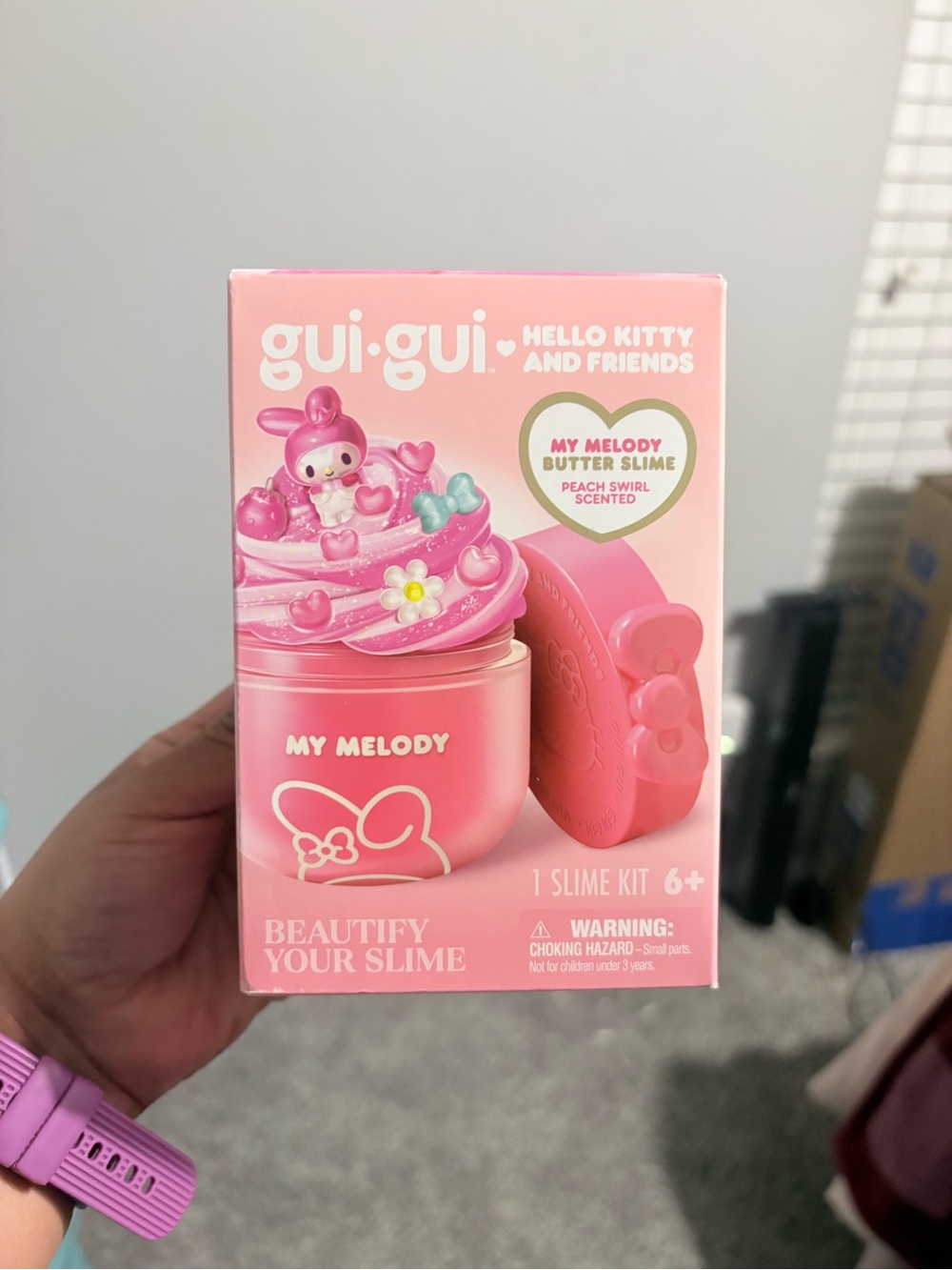 Swirl Slime Kit x3- Hello Kitty and Friends: My Melody + kuromi + hello kitty